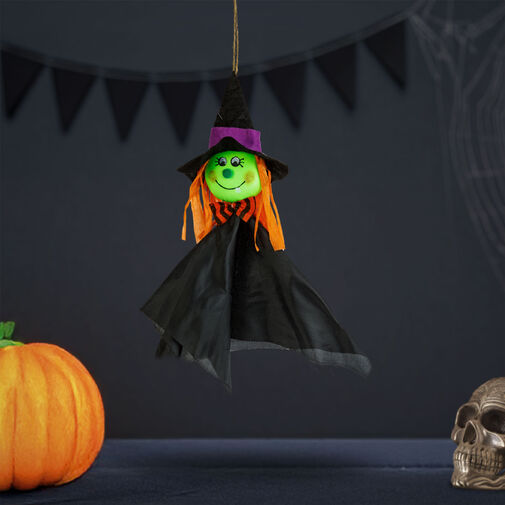 56594A • Halloween-i dekoráció - felakasztható - boszorkány - 48 x 44 cm