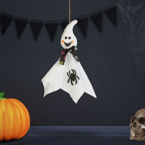 56594C • Halloween-i dekoráció - felakasztható - szellem - 48 x 44 cm