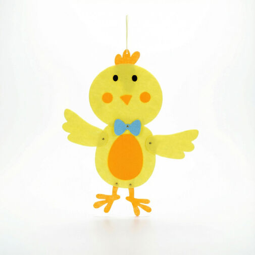 57964A • Húsvéti függő dekoráció - csibe, filc 