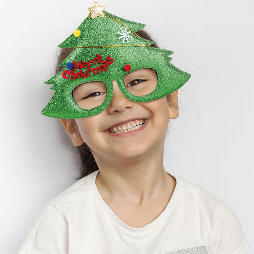 58083A • Party szemüveg - Karácsonyfa mintával