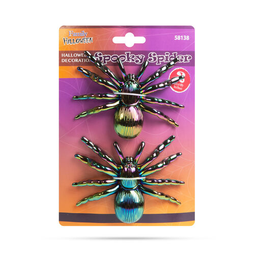 58138 • Halloween-i dekoráció szett - pók - irizáló színnel - 2 db / csomag