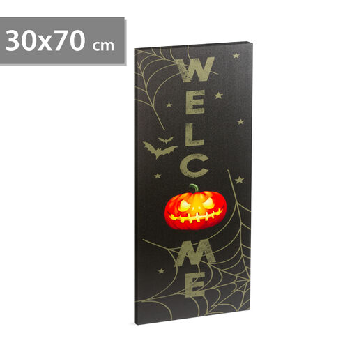 58402 • Halloween-i LED-es hangulatkép - fali akasztóval, 2 x AA, 30 x 70 cm
