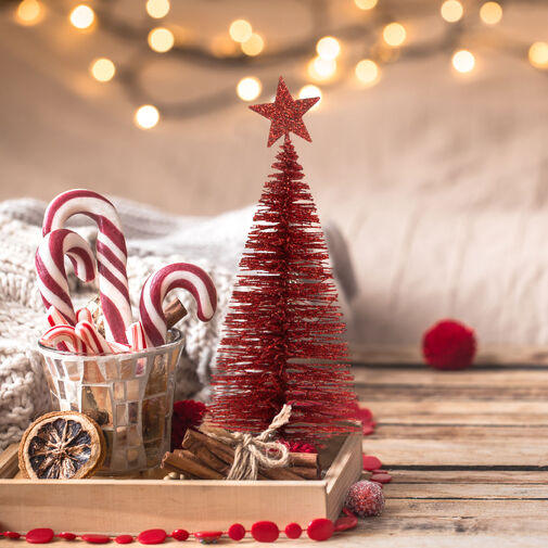 58658 • Mini dekor műfenyő - glitteres - 18 cm - 4 szín