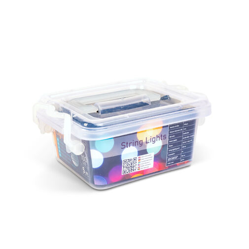 59766 • Fényfüzér - 5 m - színes - 100 LED - 220-240V - 6W - zöld kábel