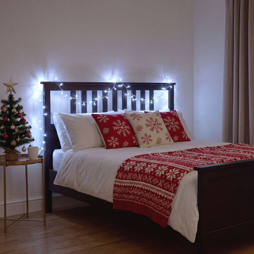 59768CT • Fényfüzér - 20 m - hidegfehér - 400 LED - 220-240V - 6W - átlátszó kábel