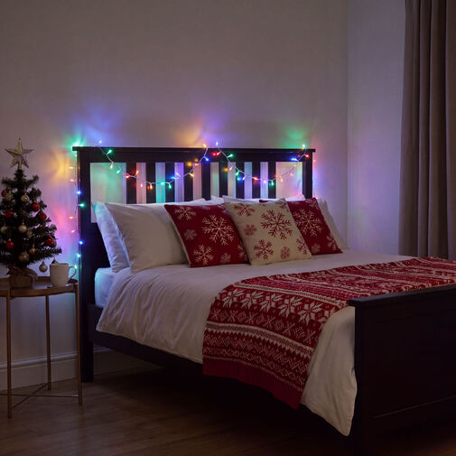 59768T • Fényfüzér - 20 m - színes - 400 LED - 100-240V - 6W - átlátszó kábel