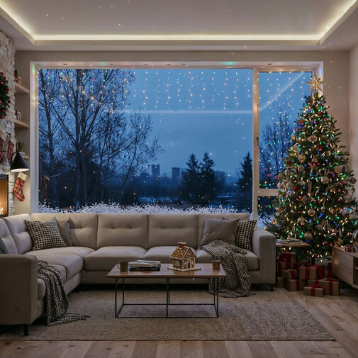 59770 • Fényfüzér - 15 m - 600 LED - 220-240V - 6W - átlátszó kábel