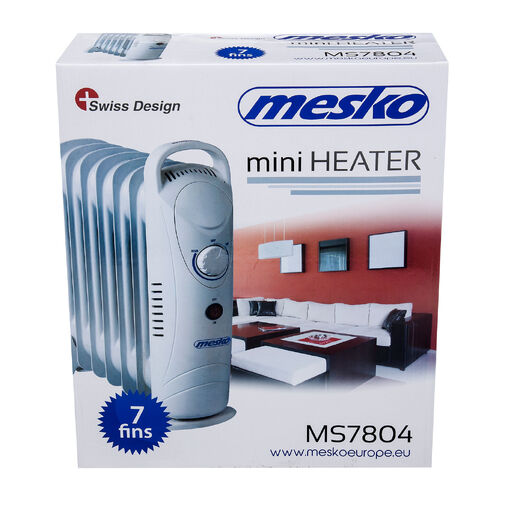 AD7804 • Mesko hősugárzó olajradiátor - 220-240 V - 700 W - 7 lamellás