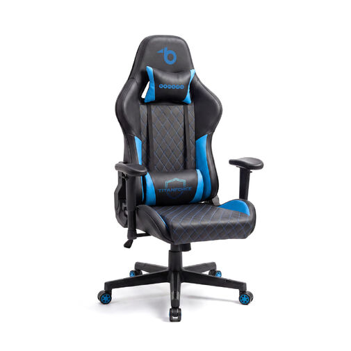 BMD1124BL • TItanForce gamer szék párnával - fekete/kék - 122 x 65 x 53 cm
