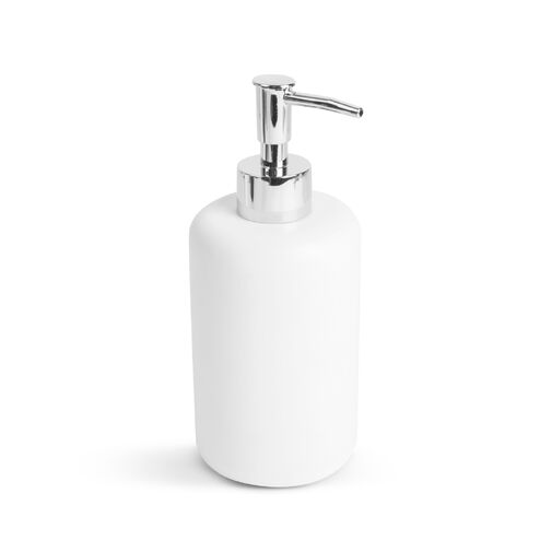BW3021A • Kézi szappanadagoló - matt fehér / fényes ezüst
