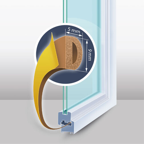 T11599BR • Öntapadós ajtó- ablakszigetelő