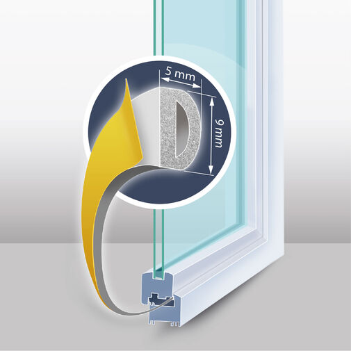 T11599WH • Öntapadós ajtó- ablakszigetelő