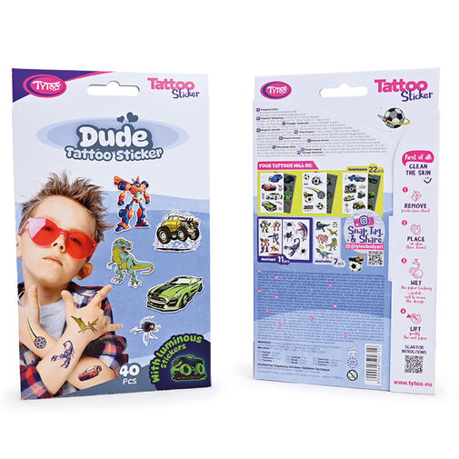 TY50271 • Dude tetoválás matrica szett - 40 db / csomag